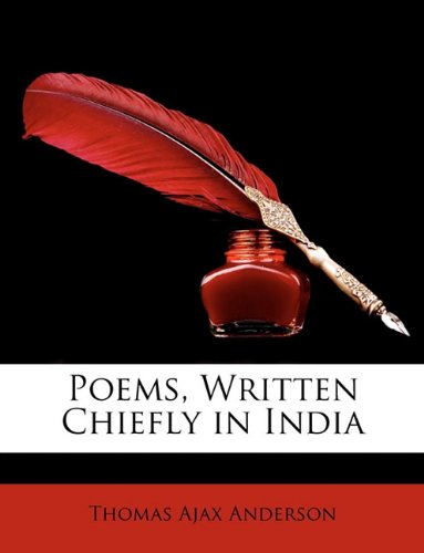Book Cover Poems, Written Chiefly in India