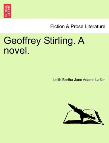 Book Cover Geoffrey Stirling. A novel.