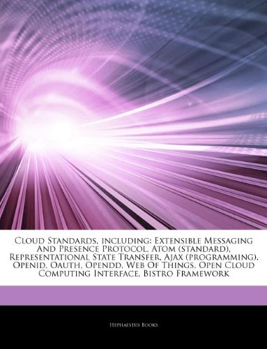 Book Cover Cloud Standards, including: Extensible Messaging And Presence Protocol, Atom (standard), Representational State Transfer, Ajax (programming), Openid, ... Cloud Computing Interface, Bistro Framework