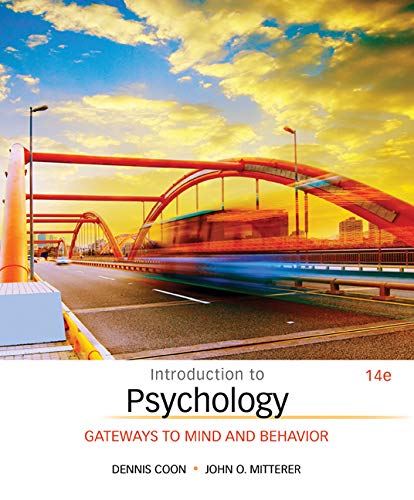 Book Cover Introduction to Psychology: Gateways to Mind and Behavior