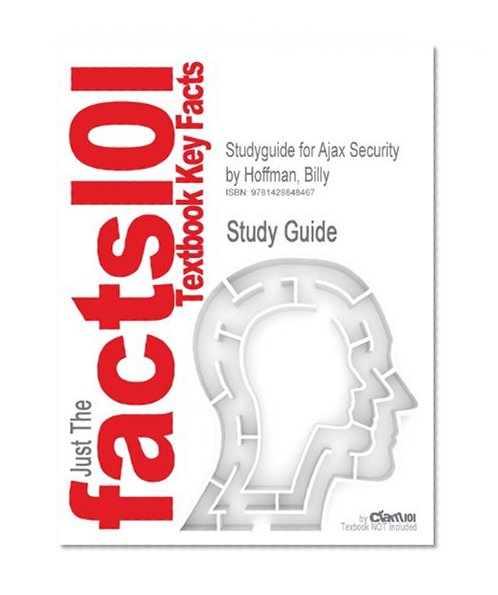Book Cover Studyguide for Ajax Security by Billy Hoffman, ISBN 9780321491930