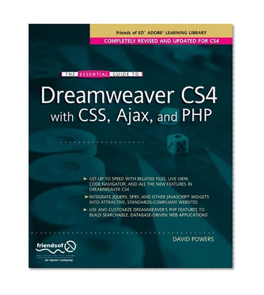 Book Cover The Essential Guide to Dreamweaver CS4 with CSS, Ajax, and PHP (Essentials)