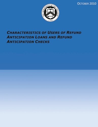 Book Cover Characteristics of Users of Refund Anticipation Loans and Refund Anticipation Checks
