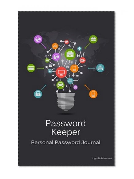 Book Cover Password Keeper: Personal Password Journal - Light Bulb Moment
