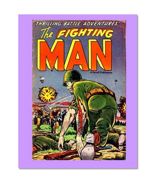 Book Cover The Fighting Man #3: Action-Packed Battle Comics - All Stories - No Ads