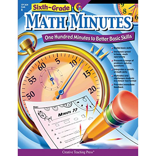 Book Cover Creative Teaching Math Minutes, 6th grade activity workbook (100 minutes to better basic skills)