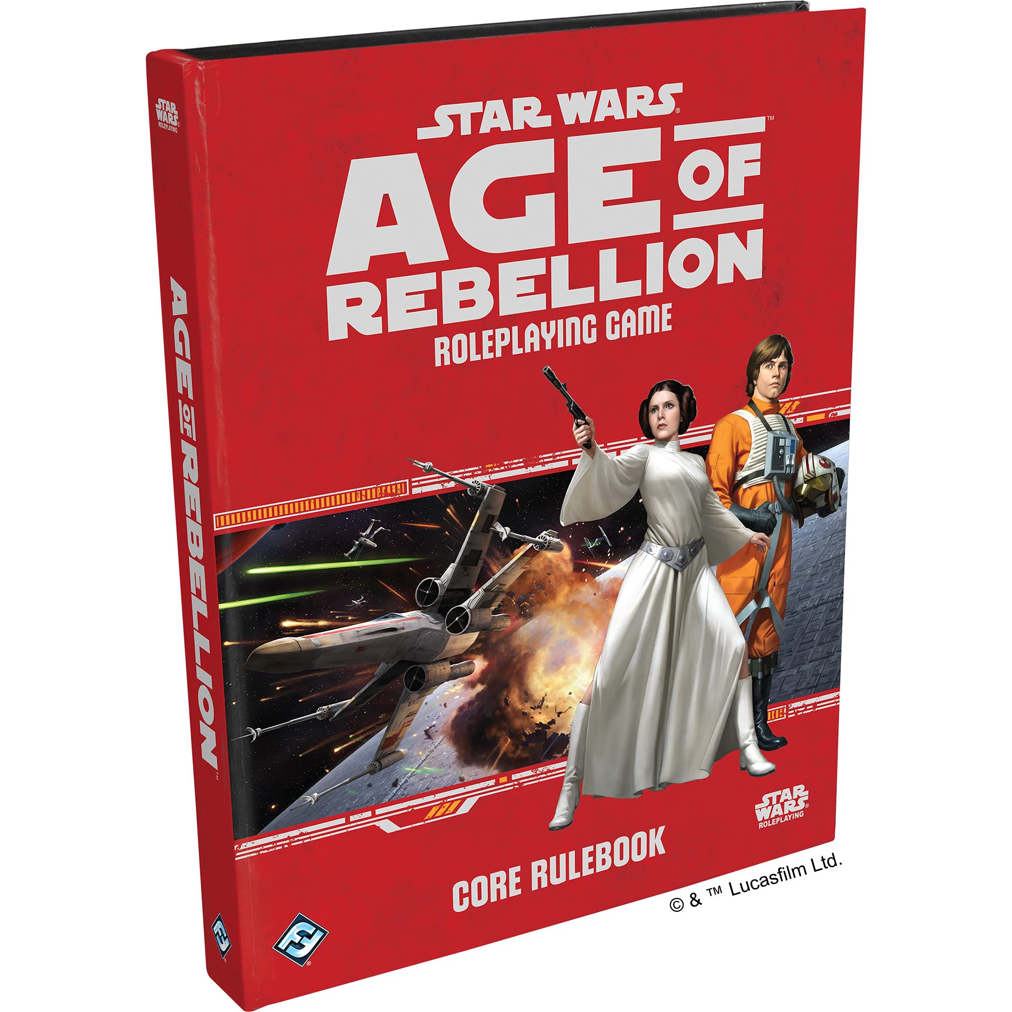 Book Cover Star Wars Age of Rebellion Core Rulebook | Roleplaying Game | Strategy Game | Adventure Game For Adults and Kids | Ages 10+ | 2-8 Players | Average Playtime 1 Hour | Made by Fantasy Flight Games