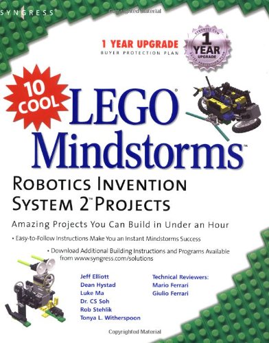 Book Cover 10 Cool Lego Mindstorm Robotics Invention System 2 Projects: Amazing Projects You Can Build in Under an Hour