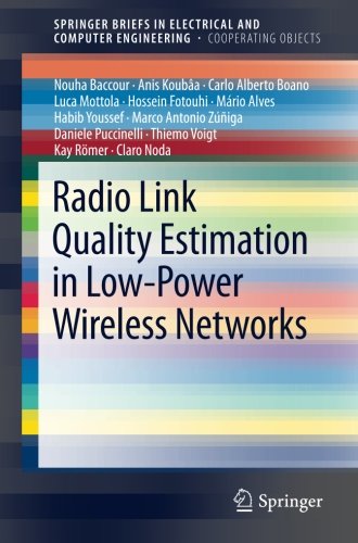 Book Cover Radio Link Quality Estimation in Low-Power Wireless Networks (SpringerBriefs in Electrical and Computer Engineering)