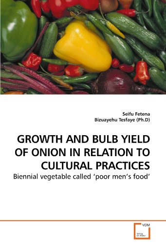 Book Cover GROWTH AND BULB YIELD OF ONION IN RELATION TO CULTURAL PRACTICES: Biennial vegetable called ?poor men's food'