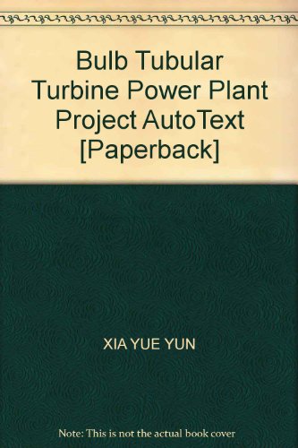 Book Cover Bulb Tubular Turbine Power Plant Project AutoText [Paperback]