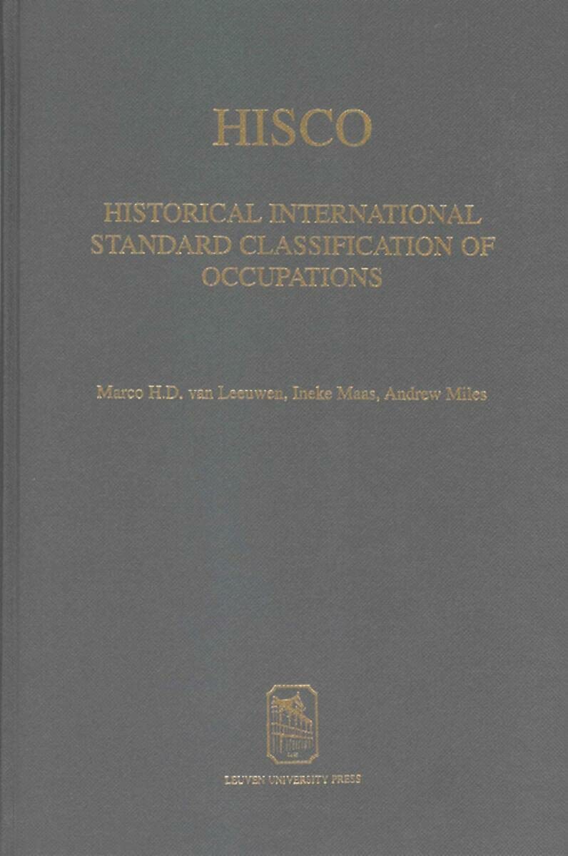 Book Cover HISCO: Historical International Standard Classification of Occupations