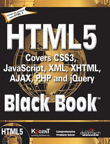 Book Cover HTML 5 Black Book : Covers Css3, Javascript,XML, XHTML, Ajax, PHP And Jquery
