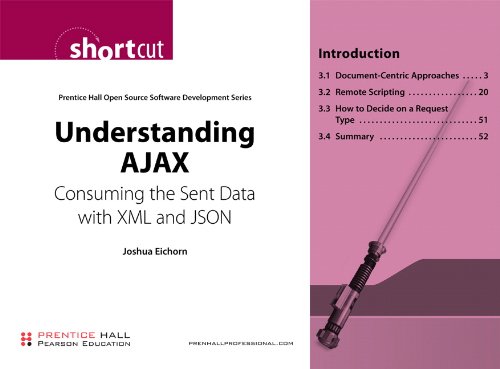 Book Cover Understanding AJAX: Consuming the Sent Data with XML and JSON