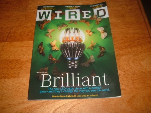 Book Cover Wired magazine, September 2011-Brilliant-The New LED Bulbs.