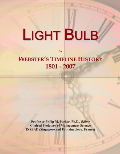 Book Cover Light Bulb: Webster's Timeline History, 1801 - 2007