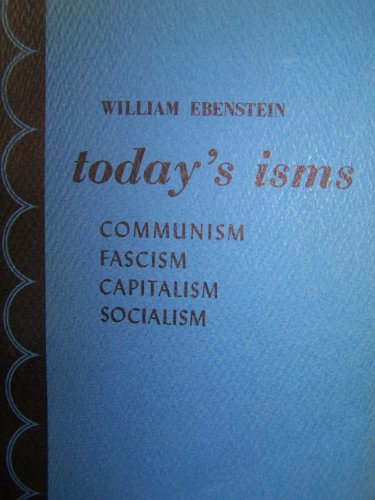 Book Cover Today's Isms (Comminism, Fascism, Socialism, Capitalism)