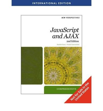 Book Cover New Perspectives on Javascript and Ajax, Comprehensive (Paperback) - Common