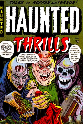 Book Cover Haunted Thrills, Number 11, Blood in the Sky