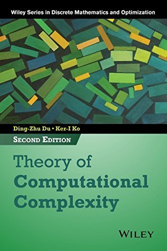 Book Cover Theory of Computational Complexity (Wiley Series in Discrete Mathematics and Optimization) 2nd edition by Du, Ding-Zhu, Ko, Ker-I (2014) Hardcover
