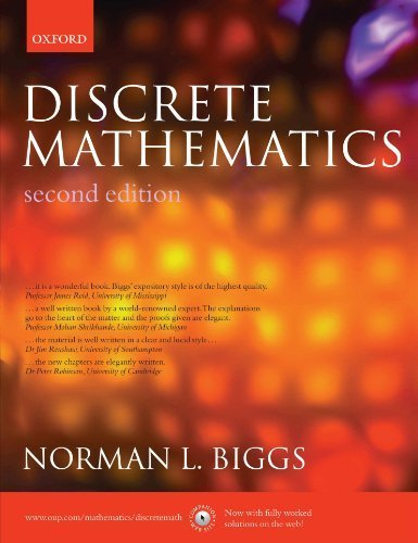 Book Cover Discrete Mathematics, 2nd Edition 2nd edition by Biggs, Norman L. (2002) Paperback