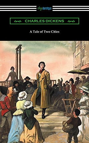 Book Cover A Tale of Two Cities (Illustrated by Harvey Dunn with introductions by G. K. Chesterton, Andrew Lang, and Edwin Percy Whipple)