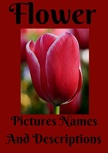 Book Cover Flower Pictures Names And Descriptions.: Flower pictures names and descriptions. flower care, annual flowers, bulb flowers, orchids flowers, perennials flowers, roses, wild flowers, organtic flowers.