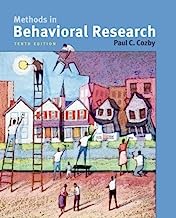 Book Cover Methods in Behavioral Research (10th, Tenth Edition) - By Paul C. Cozby [Book Only]