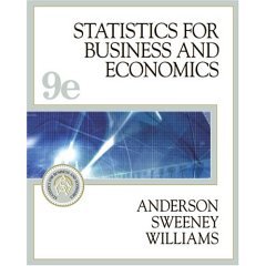 Book Cover Statistics for Business and Economics- Text Only