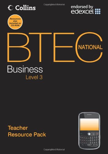 Book Cover Business. Teacher Resource Pack (BTEC National Business)