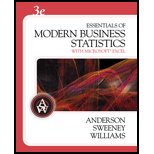 Book Cover Essentials of Modern Business Statistics With Microsoft Excel - Textbook Only