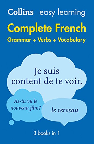 Book Cover Complete French Grammar Verbs Vocabulary: 3 Books in 1 (Collins Easy Learning)