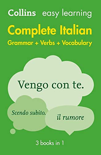Book Cover Easy Learning Italian Complete Grammar, Verbs and Vocabulary (3 books in 1): Trusted support for learning (Collins Easy Learning)