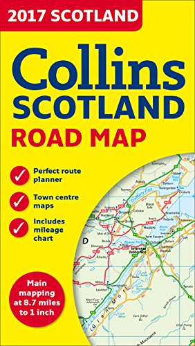 Book Cover 2017 Collins Scotland Road Map