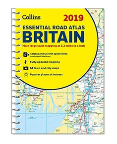 2019 Collins Essential Road Atlas Britain