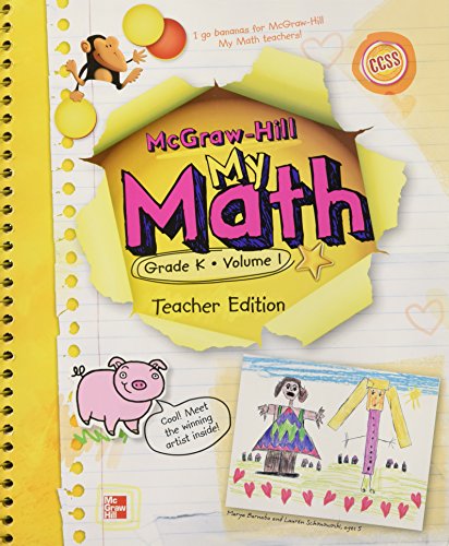 My Math, Grade K Vol. 1, Teacher's Edition, CCSS Common Core State Standards