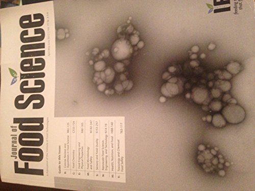 Book Cover Journal of Food Science, April, May June, Volume 77, Numbers 4-6