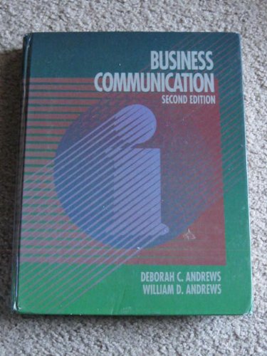 Book Cover Business Communication