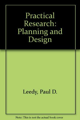 Book Cover Practical research: Planning and design