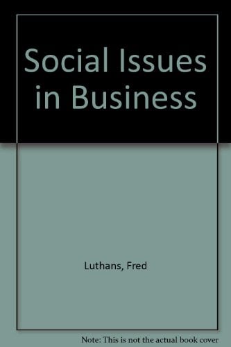 Book Cover Social Issues in Business