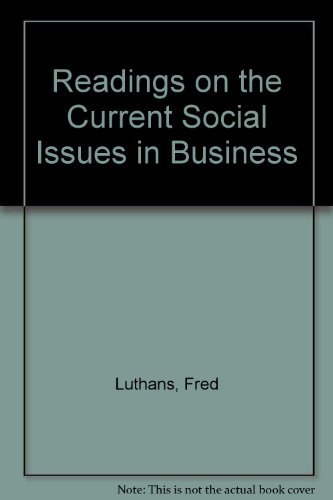 Book Cover Readings on the Current Social Issues in Business