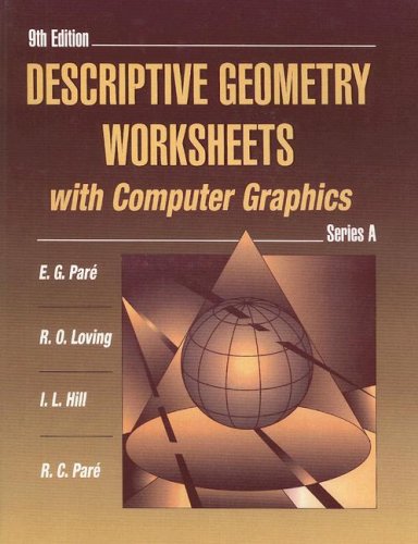 Book Cover Descriptive Geometry Worksheets With Computer Graphics: Series A