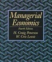 Book Cover Managerial Economics