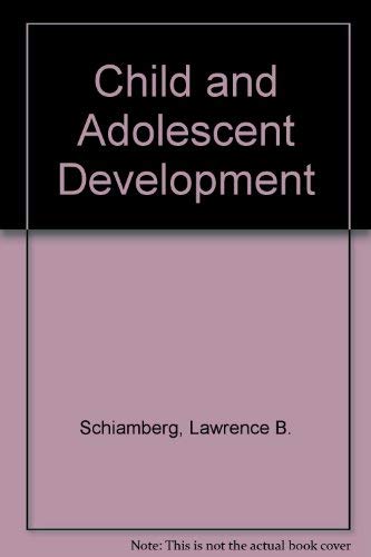 Book Cover Child and Adolescent Development