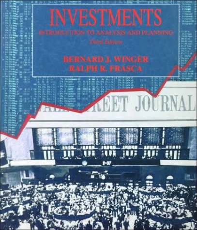 Investments: An Introduction to Analysis and Planning