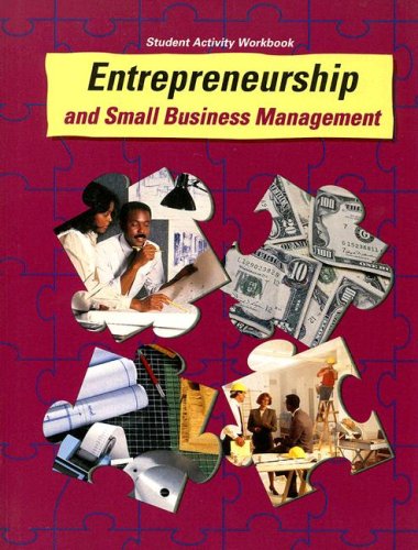 Book Cover Entrepreneurship and Small Business Management Student Activity Workbook