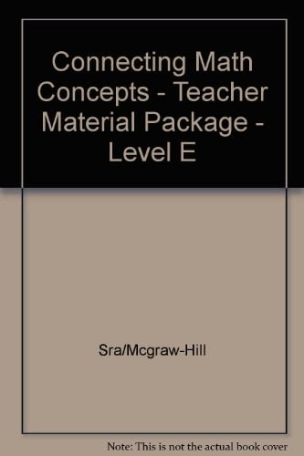 Book Cover Connecting Math Concepts - Teacher Material Package - Level E