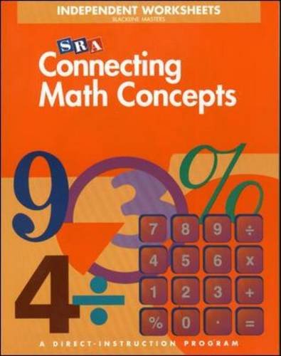 Book Cover Connecting Math Concepts Independent Worksheets,  Level B (Blackline Masters)