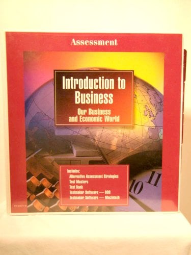 Book Cover Glencoe Introduction to Business, Our Business and Economic World (Assessment Binder)