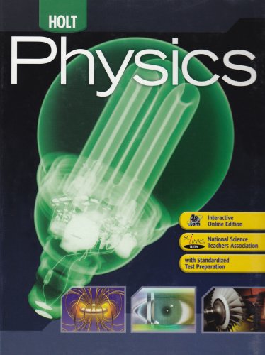 Book Cover Holt Physics: Student Edition 2009